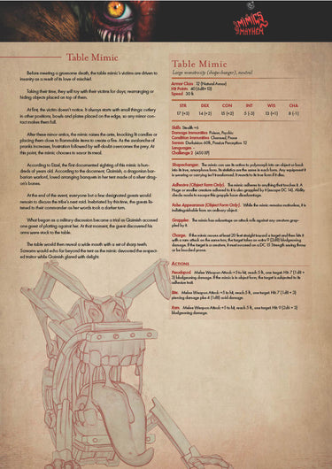 Table Mimic